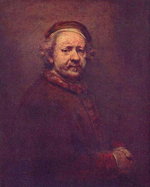 REMBRANDT Harmenszoon van Rijn Dated 1669, the year he died, though he looks much older in other portraits. National Gallery China oil painting art